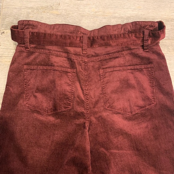 PAIGE Sutton Paperbag Corduroy Wide Legged Pants - Picture 12 of 12